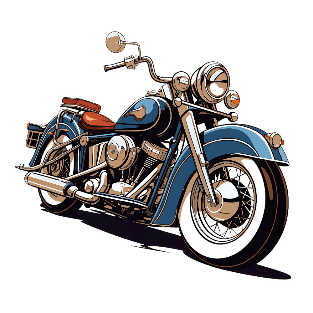 Vintage Motorcycles Fabric Panel 4