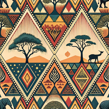 Savanna Diamonds Pattern 8 Minky Fabric