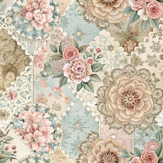 Spring Patchwork Pattern 24 Quilting Cotton Fabric