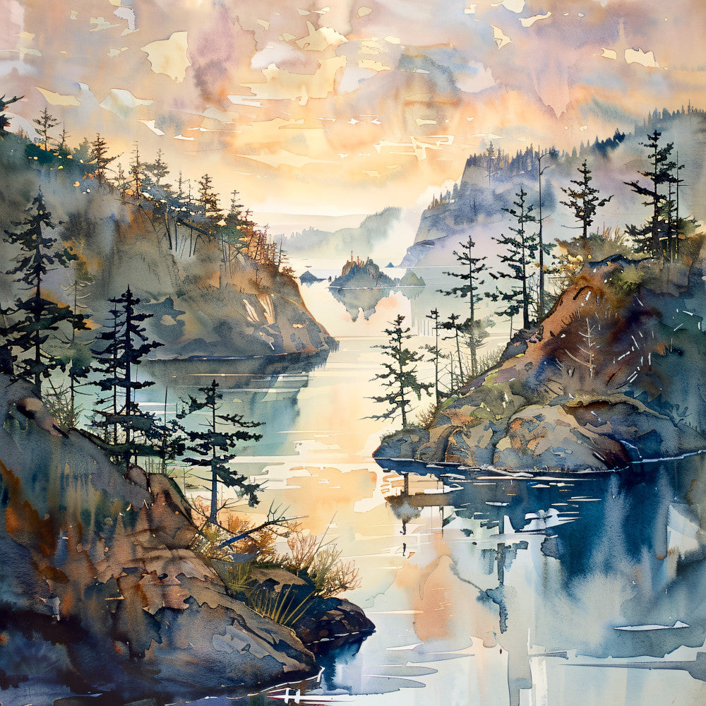 Washington Travel Art Fabric Panel 10