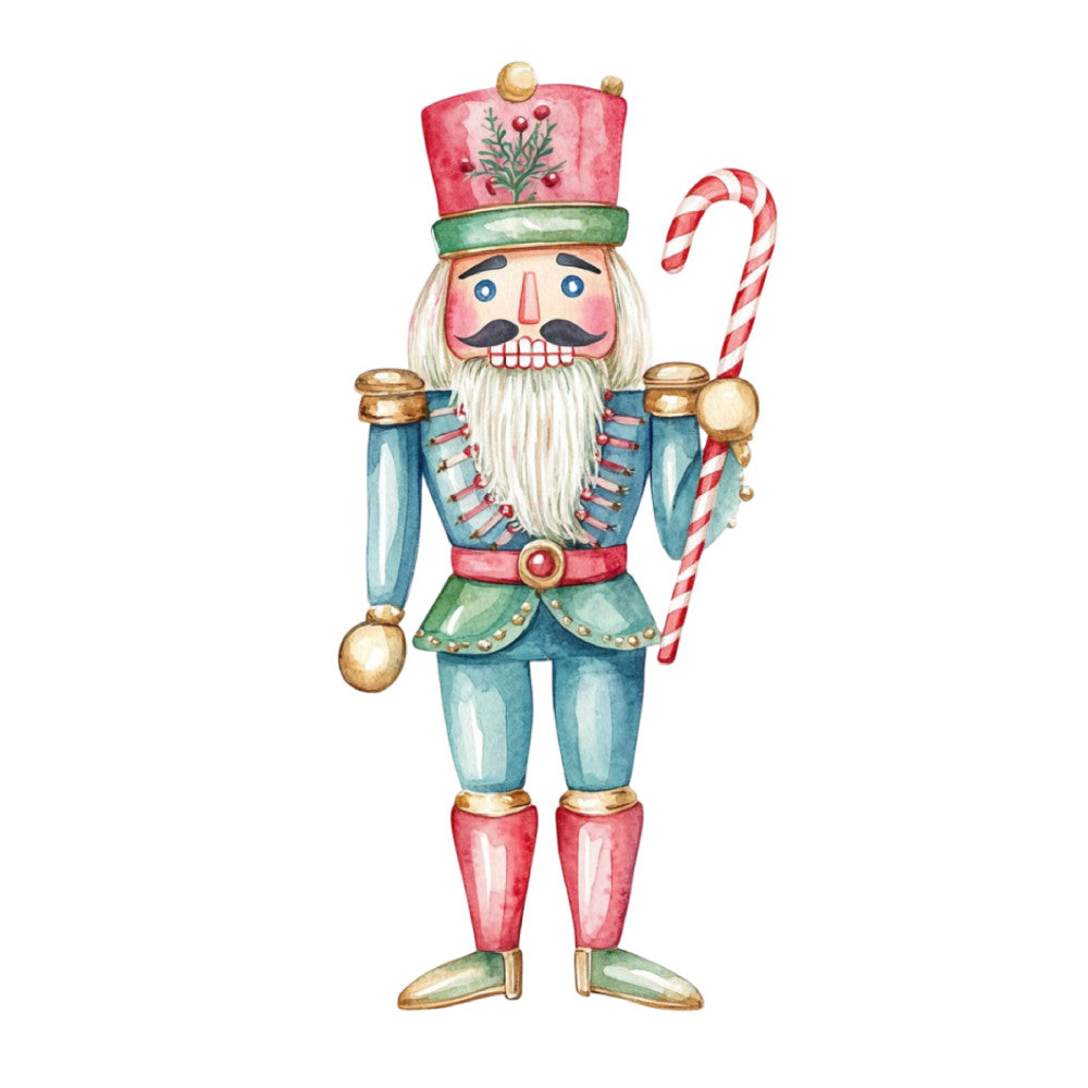 Classic Christmas Nutcrackers Fabric Panel 19