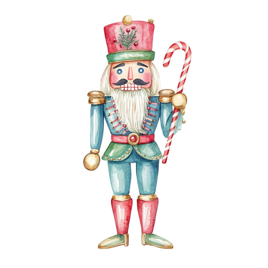 Classic Christmas Nutcrackers Fabric Panel 19
