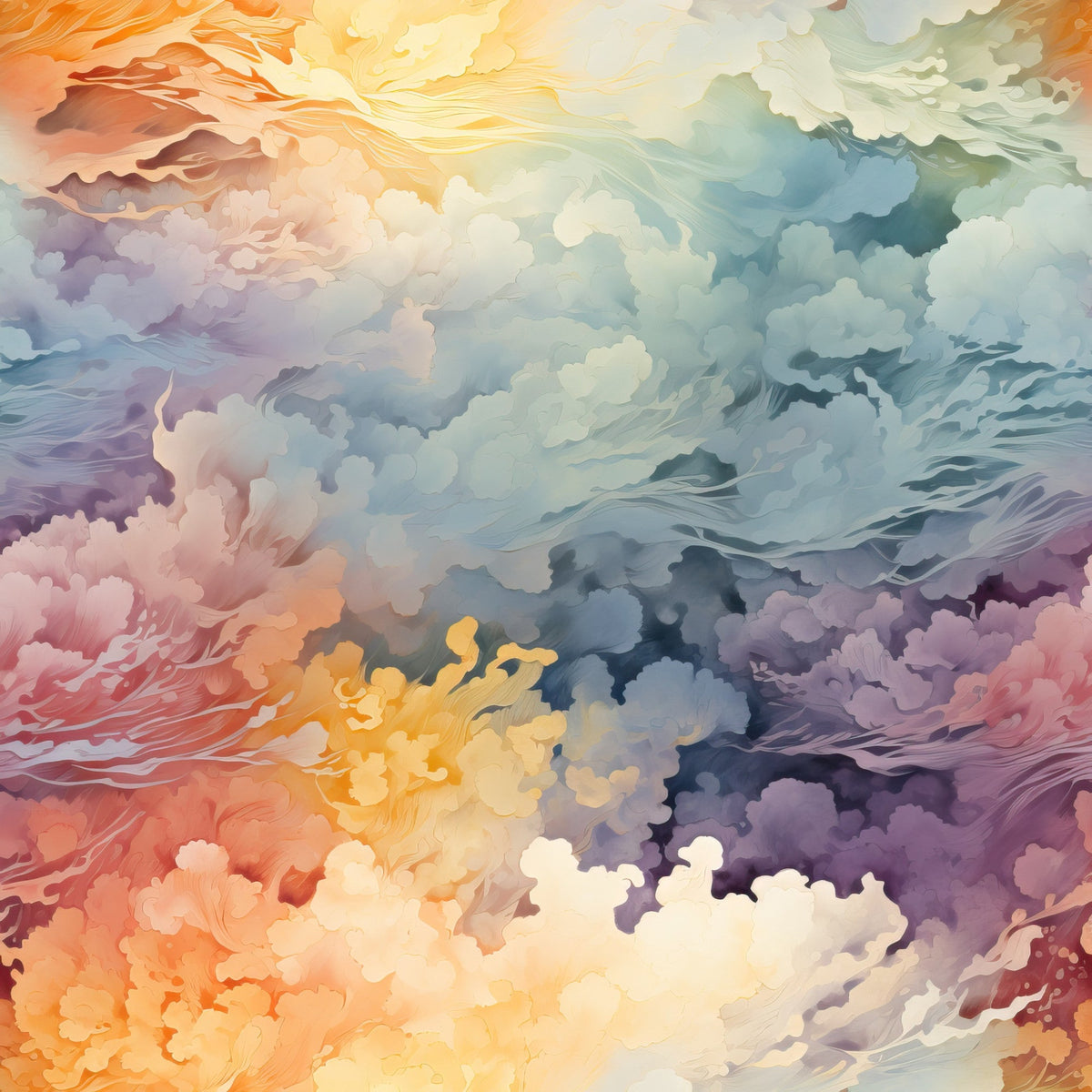 Painted Skies Pattern 12 Minky Fabric