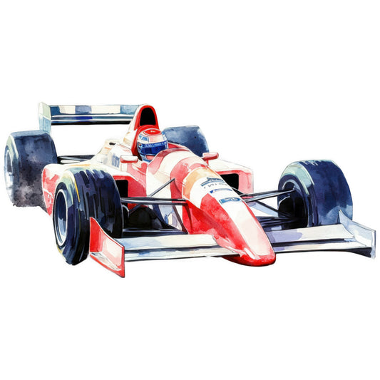 Watercolor Formula Racing Fabric Panel 7