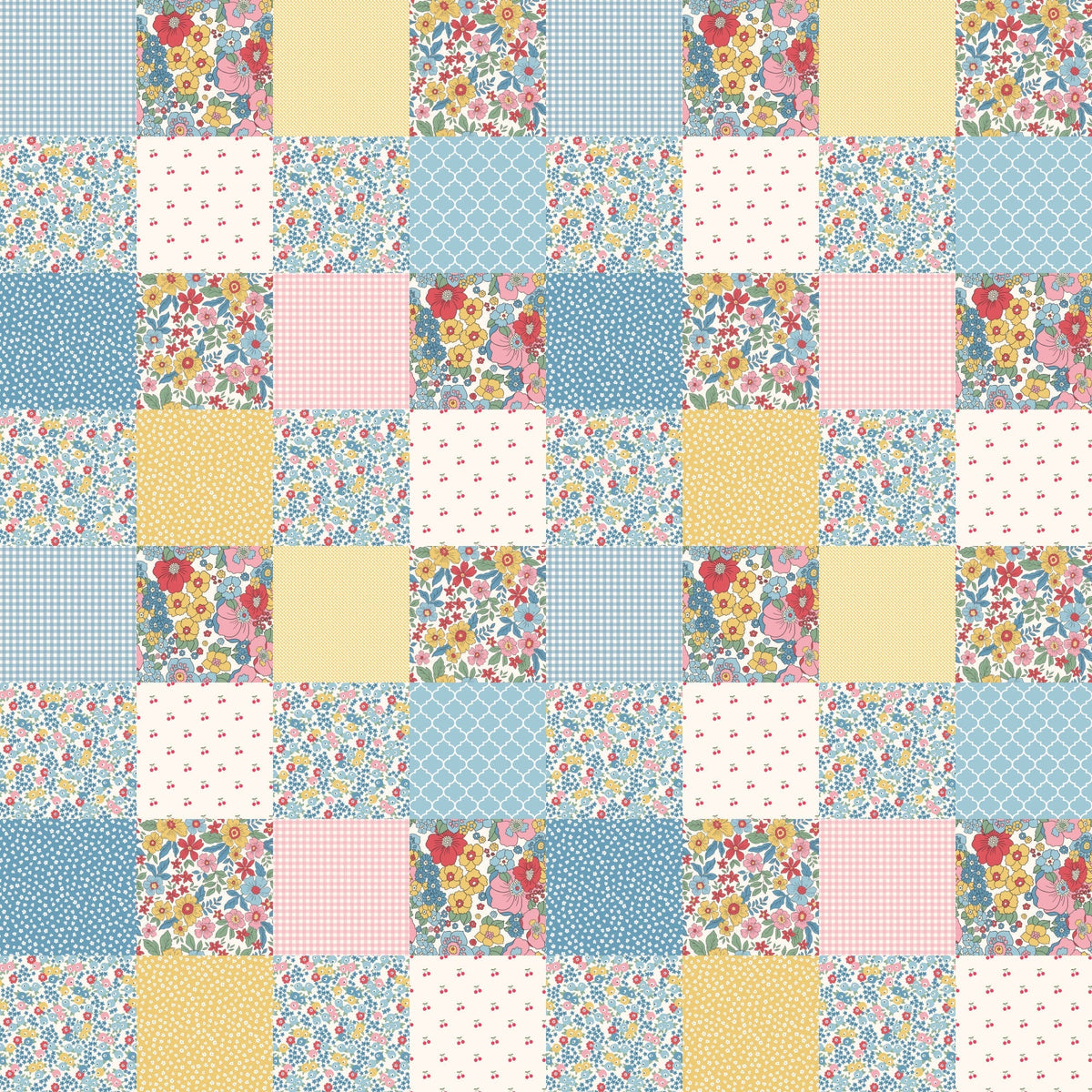 Calico Memories Pattern 1 Minky Fabric