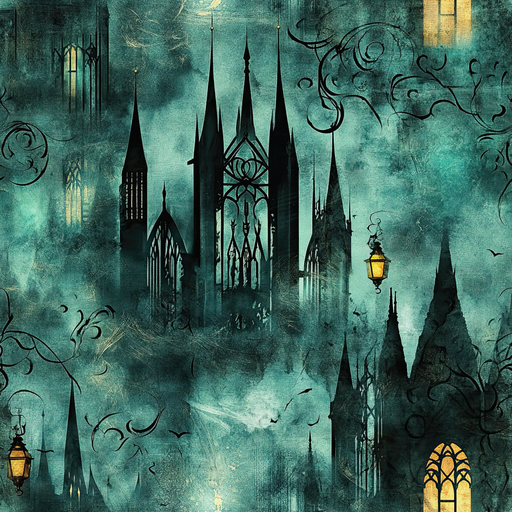 Gothic Fairytale Pattern 18 Minky Fabric