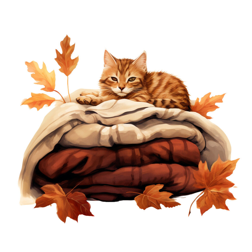 Cozy Autumn Fabric Panel 10