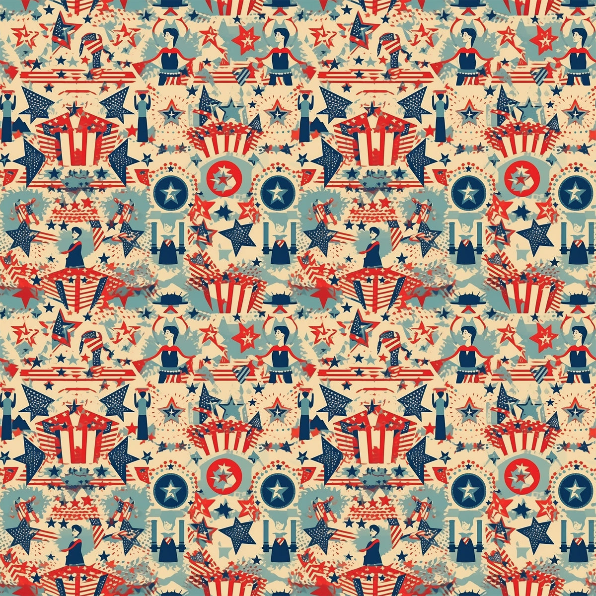 Liberty Gazette Pattern 1 Minky Fabric