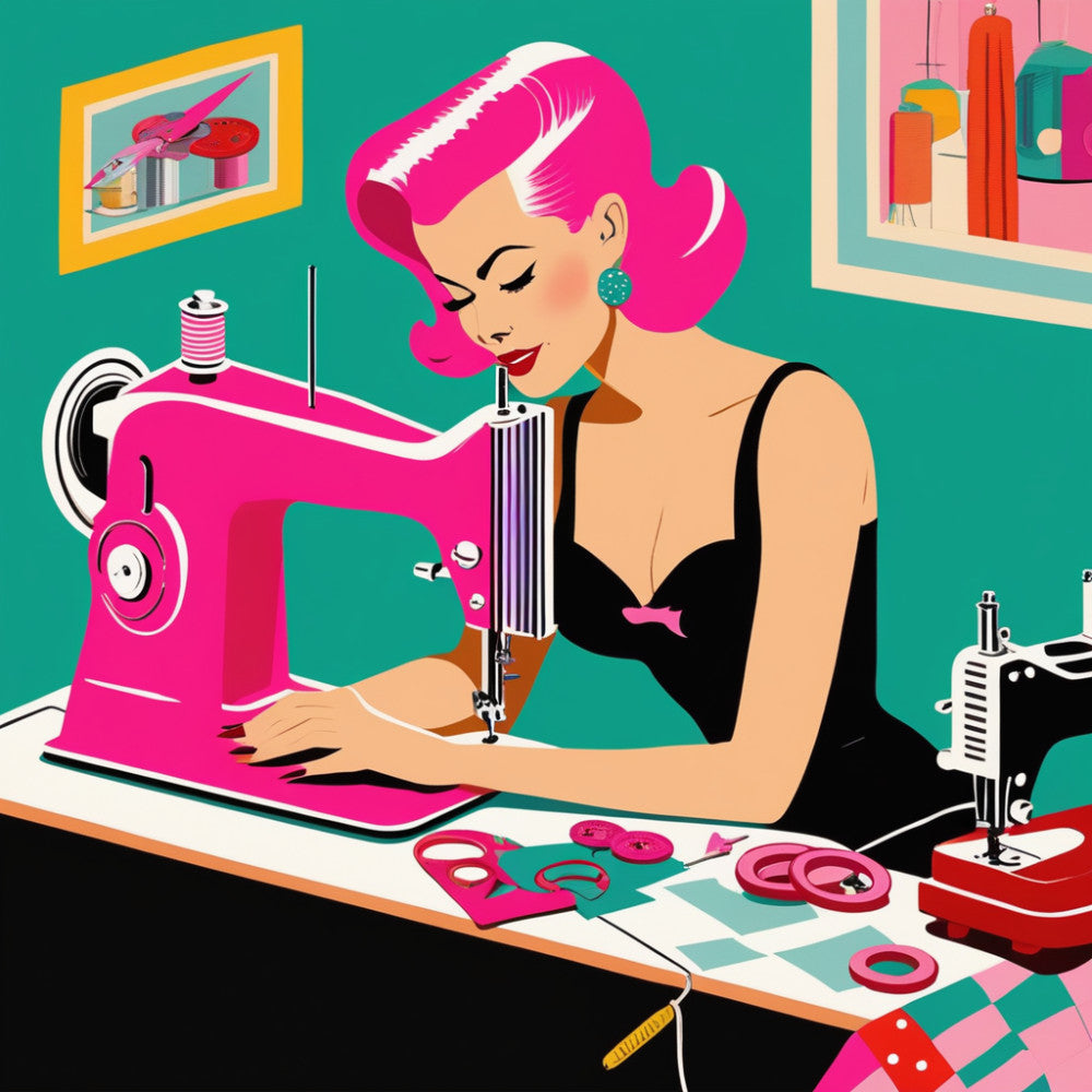 Pop Art Sewing Fabric Panel 18