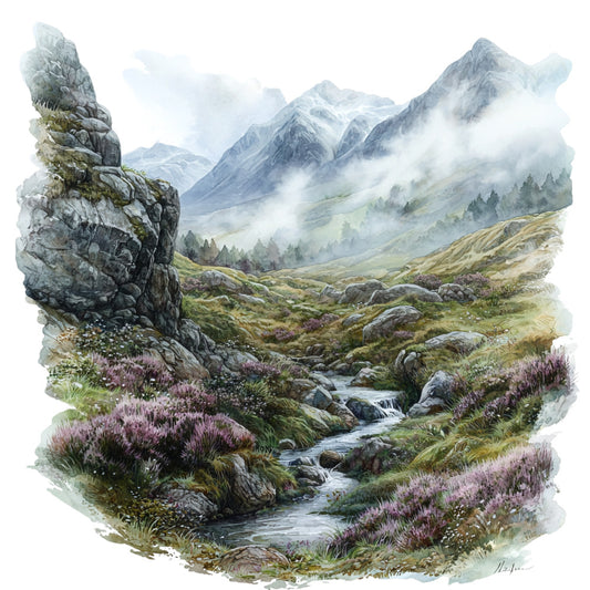 Landscapes of Scotland Fabric Panel 7