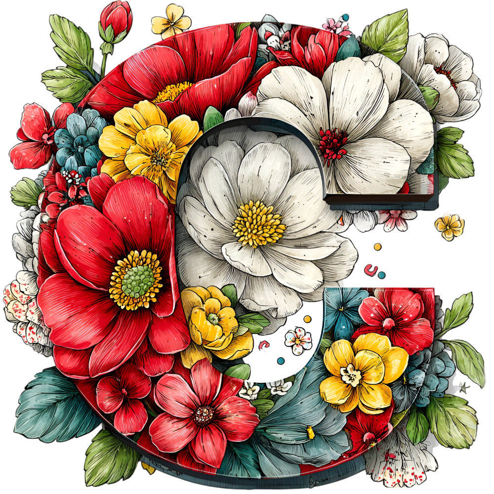 Wedding Alphabet Fabric Panel 8