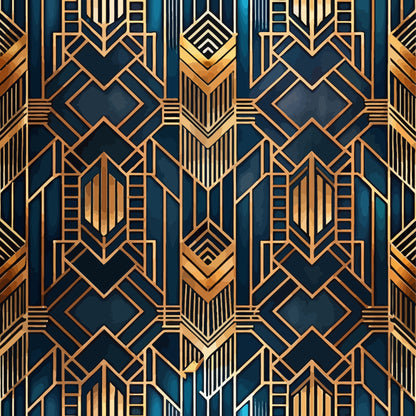 Art Deco Pattern 55 Quilting Cotton Fabric
