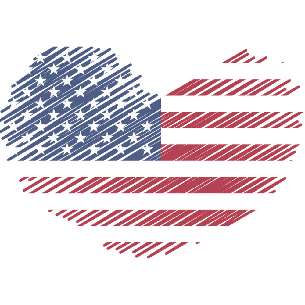 American Flag Icons Fabric Panel 45