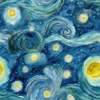 Swirling Skies Pattern 22 Minky Fabric