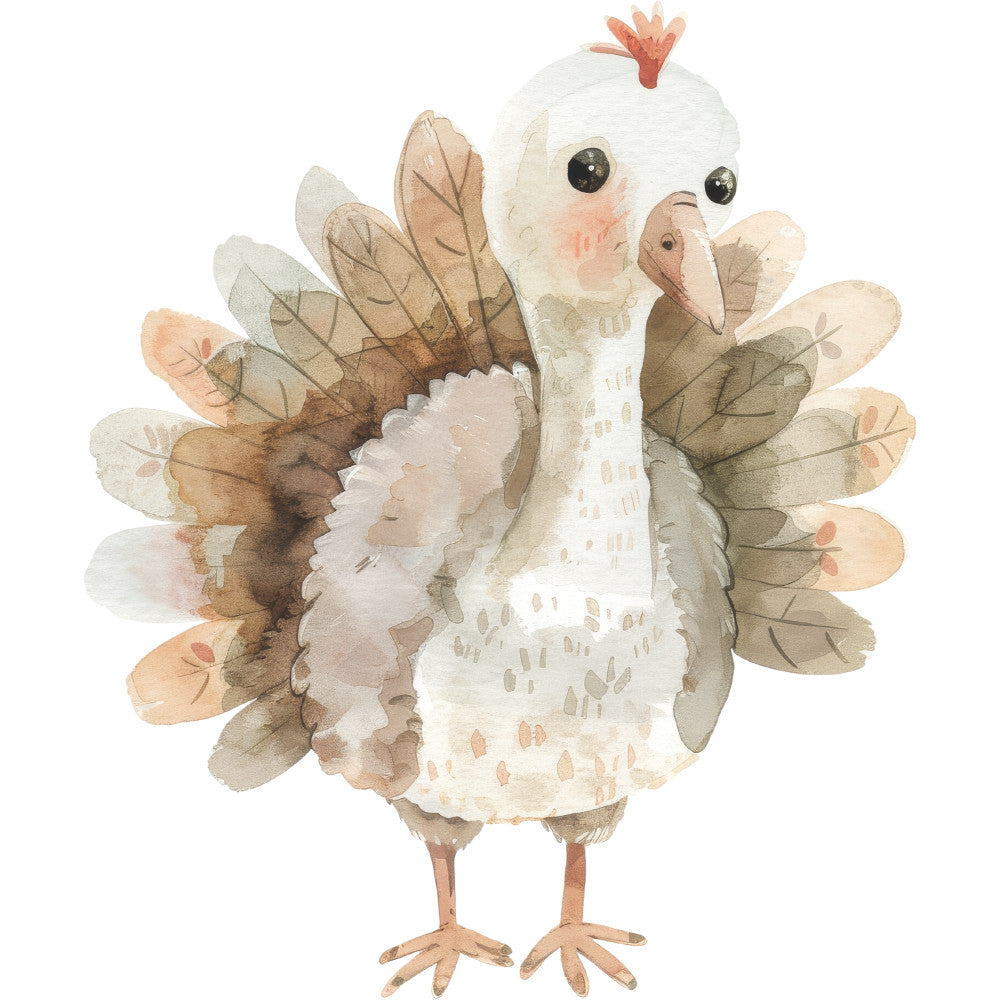 Watercolor Farm Fabric Panel 79