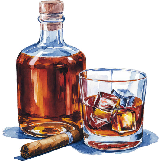 Watercolor Casino Fabric Panel 39