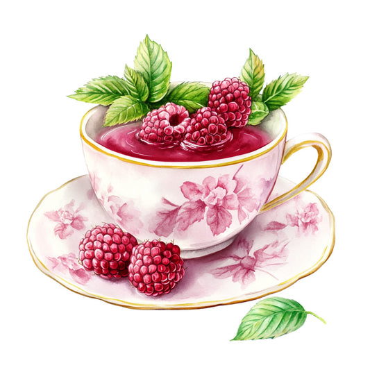 Raspberry Gardens Fabric Panel 33