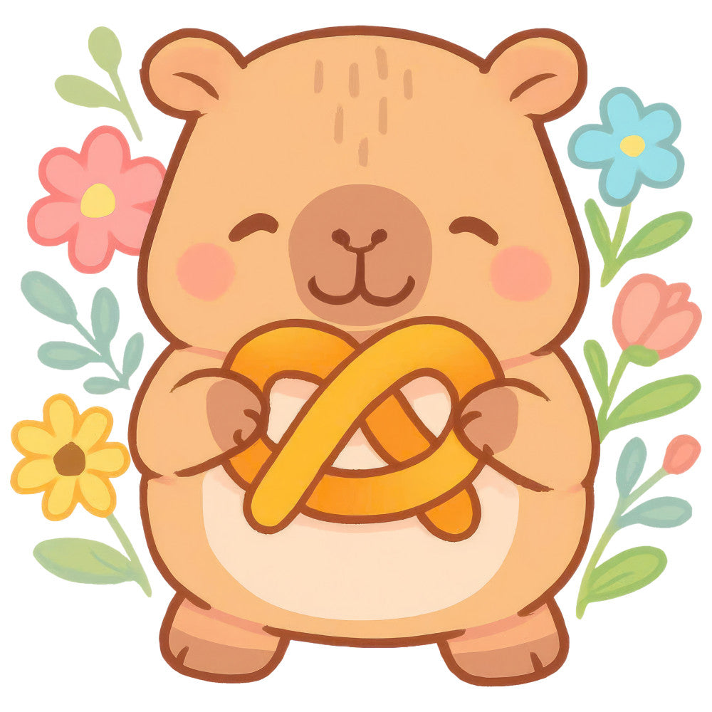 Cartoon Capybara Fabric Panel 11