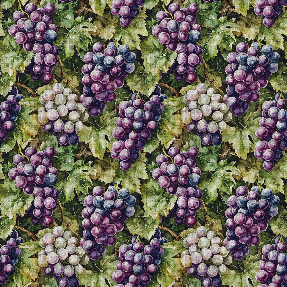 Twilight Grape Grove Pattern 1 Minky Fabric