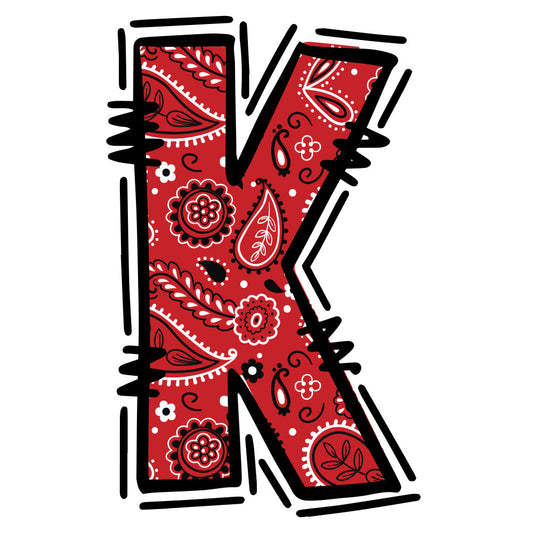 Cowboy Alphabet Fabric Panel 12