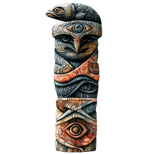 Nordic Totems Fabric Panel 3