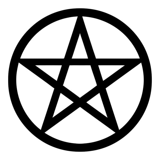 pentagram, five-pointed star, black and white, geometric, celestial, witchy, mystical, occult, wiccan, pagan, star motif, circular design, bold geometric, modern, alternative, gothic, spiritual, dark academia, midnight black, moon phases, esoteric, boho mystical, wall hanging, statement fabric, high contrast, symbolic design, intricate linework