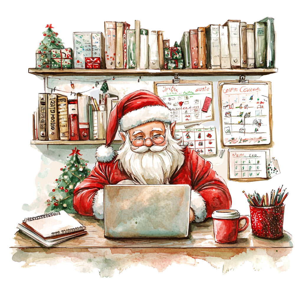 Santas Day Off Fabric Panel 14