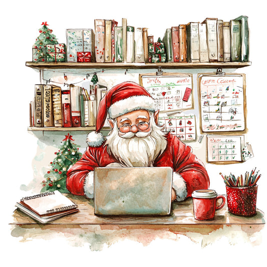 Santas Day Off Fabric Panel 14