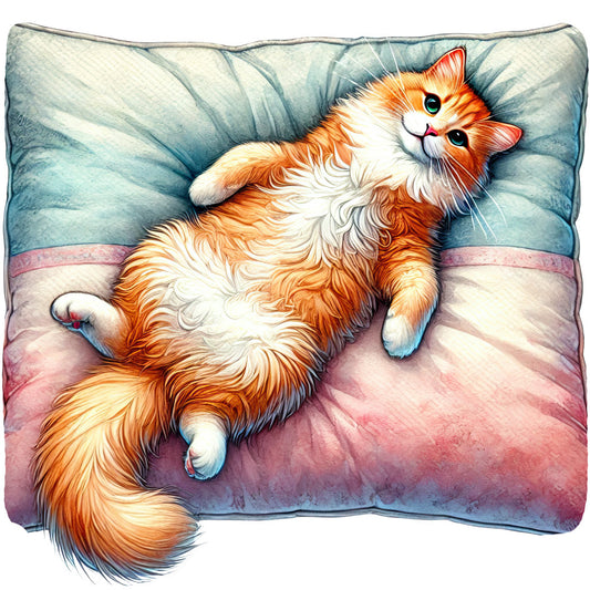 Lazy Cats Fabric Panel 2