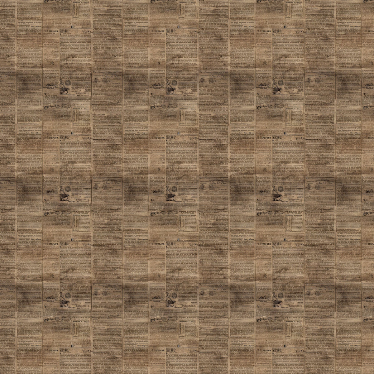 Sepia Press Pattern 8 Minky Fabric