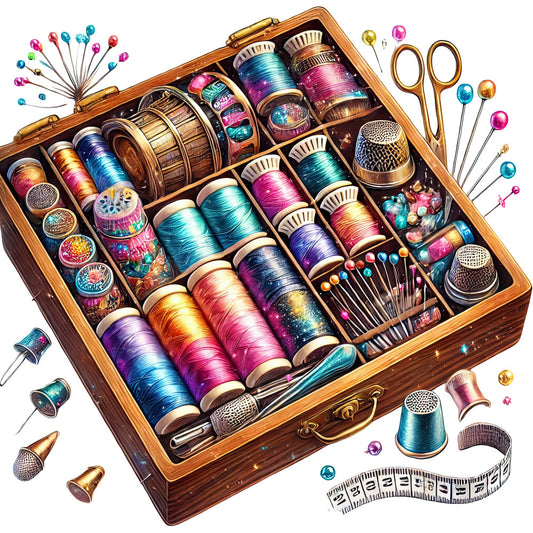 Sewing Scenes Fabric Panel 27