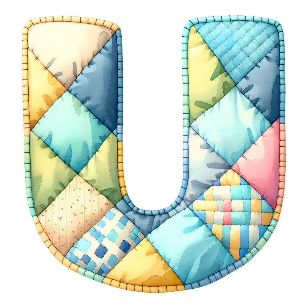 patchwork, geometric, quilt block, pastel colors, soft blue, pale yellow, mint green, cream, coral pink, navy blue, colorful, modern, whimsical, abstract, nature inspired, leaves, botanical motifs, gradient shading, multi-colored, contemporary, playful, cheerful, spring, summer, baby quilt, wall hanging, bed quilt, heirloom, traditional patchwork, artistic design