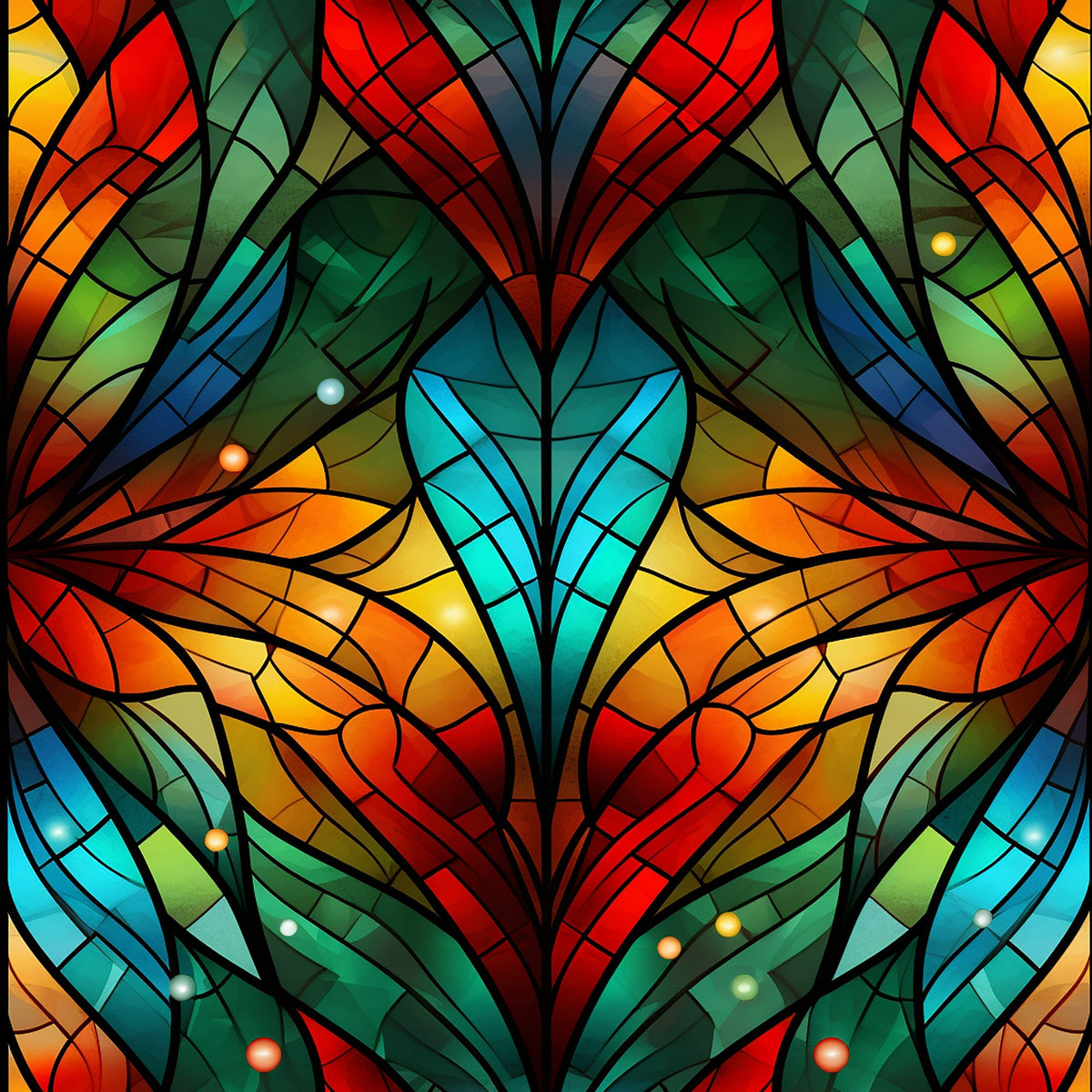 Cathedral Blooms Pattern 9 Minky Fabric