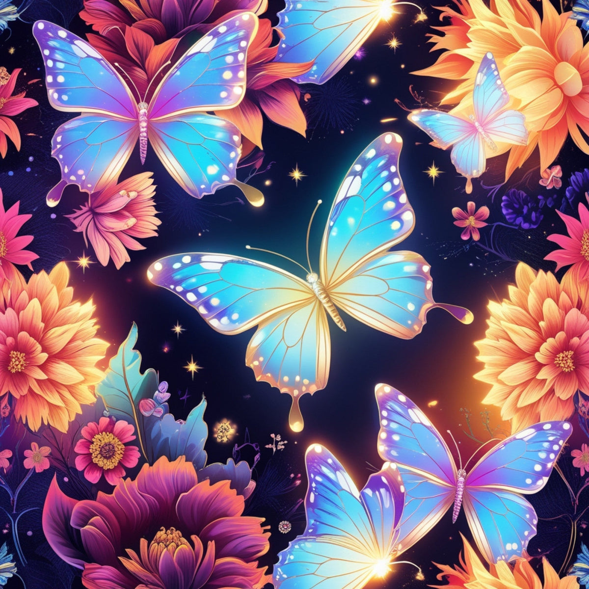 Luminous Wings Pattern 29 Minky Fabric