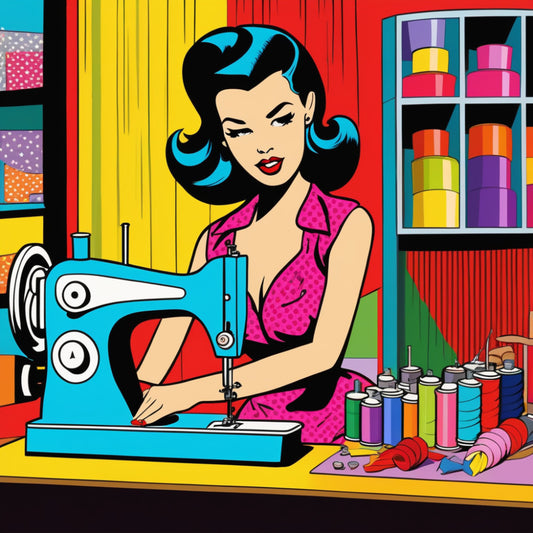 Pop Art Sewing Fabric Panel 56