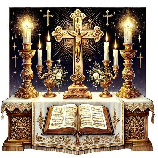 Catholic Symbols Fabric Panel 10