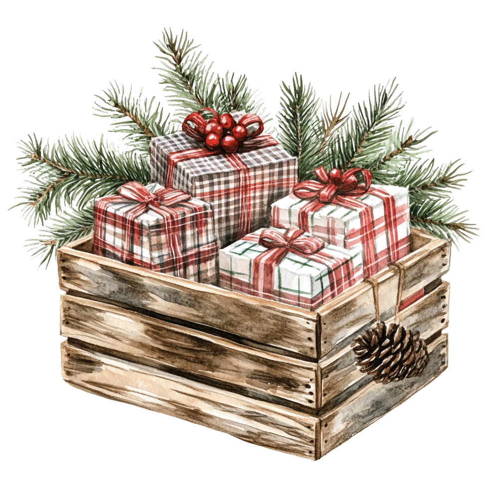 Green Christmas Fabric Panel 18