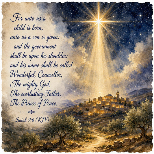 navy blue, gold, cream, beige, tan, celestial, stars, nativity, religious, christmas, nativity scene, bethlehem, star of bethlehem, spiritual, faith, scripture, bible verse, traditional, elegant, vintage, rustic, holy night, landscape, mountains, olive trees, village, peaceful, serene, inspirational, holiday