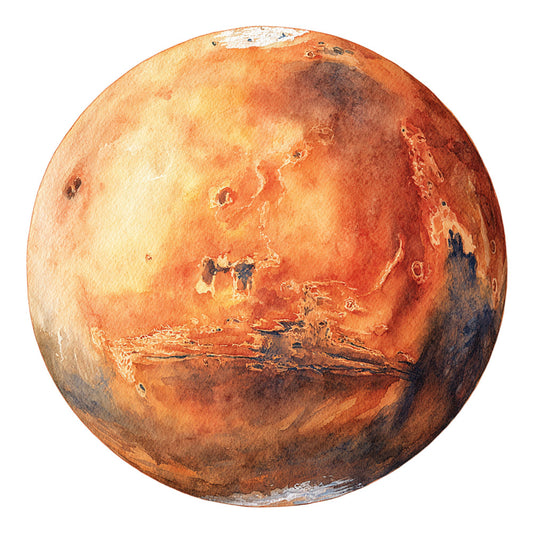 mars, burnt orange, rust, terracotta, rust red, deep orange, chocolate brown, tan, cream, celestial, planets, space, galaxy, astronomy, science, solar system, abstract, textured, cosmic, dimensional, spherical, globe, realistic, educational, modern, sophisticated, planetary, outer space, sci-fi, wall hanging