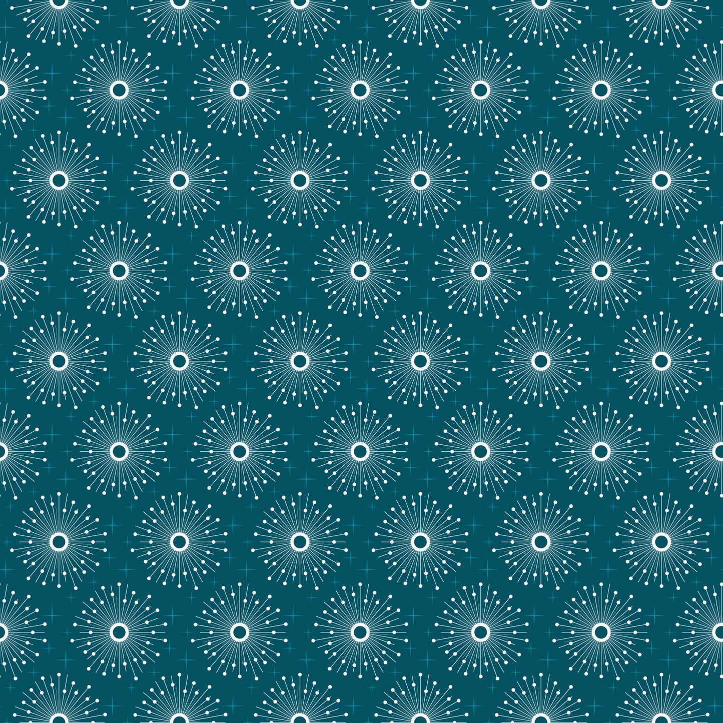 Atomic Starbursts Pattern 5 Quilting Cotton Fabric