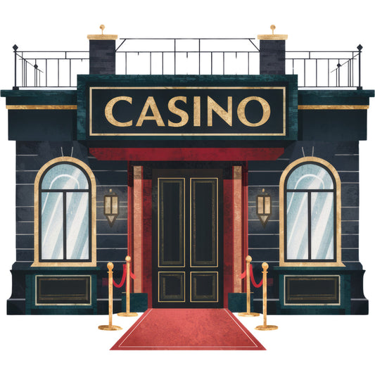 Watercolor Casino Fabric Panel 57