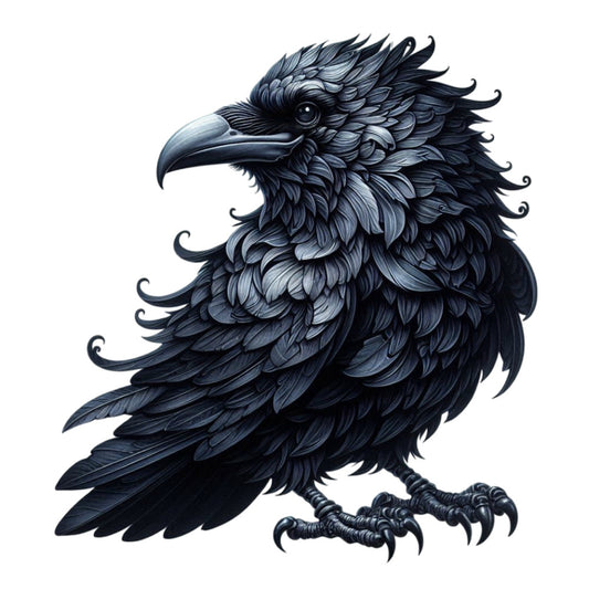 Gothic Raven Fabric Panel 4