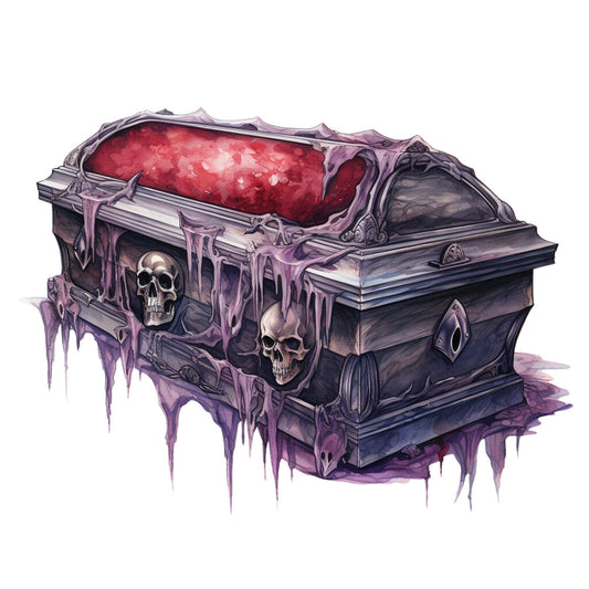 dark purple, deep red, burgundy, plum, charcoal gray, skull motif, gothic, macabre, halloween, spooky, witchy, dark fantasy, horror, goth aesthetic, ornate, dramatic, mystical, bone details, decorative coffin, supernatural, eerie, elegant gothic, dark romance, victorian gothic, dripping effect, mysterious, dark magic, alternative style, edgy, darkly whimsical