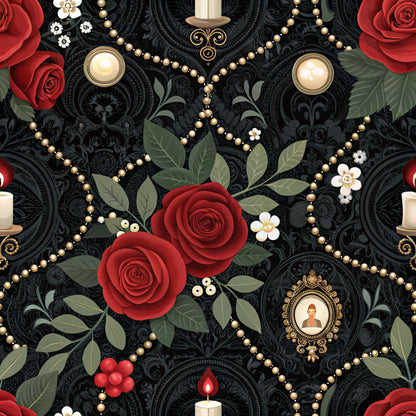 Velvet Rose Reverie Pattern 4 Minky Fabric