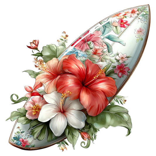 floral, hibiscus, red hibiscus, coral pink, cream white, sage green, botanical, vintage floral, elegant, traditional, nature, spring, summer, tropical, decorative fan, ornamental, roses, pink flowers, red flowers, white flowers, botanical illustration, garden, romantic, classic, timeless, delicate flowers, multi-colored, vibrant, detailed florals