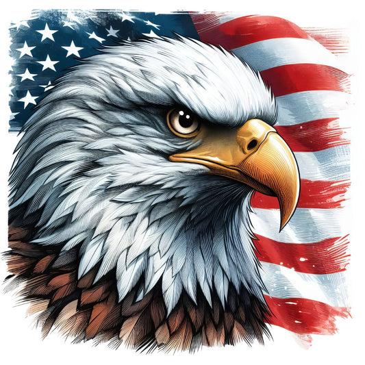 Patriotic Eagle Fabric Panel 8