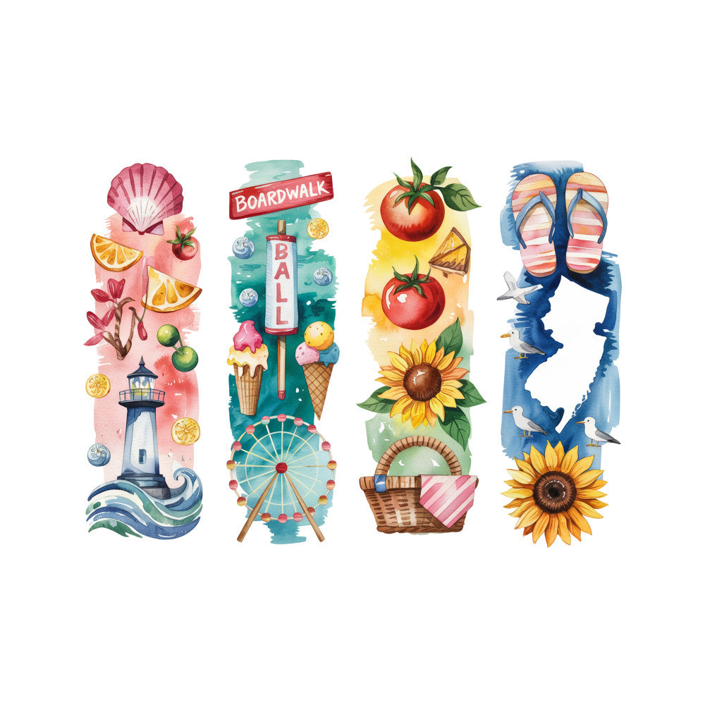 Brushstroke State Fabric Panel 10