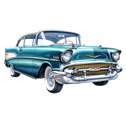 Vintage Cars Fabric Panel 9