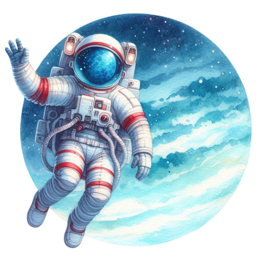 Cute Little Astronaut Fabric Panel 26