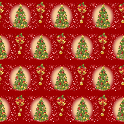 Retro Holiday Cheer Pattern 8 Minky Fabric
